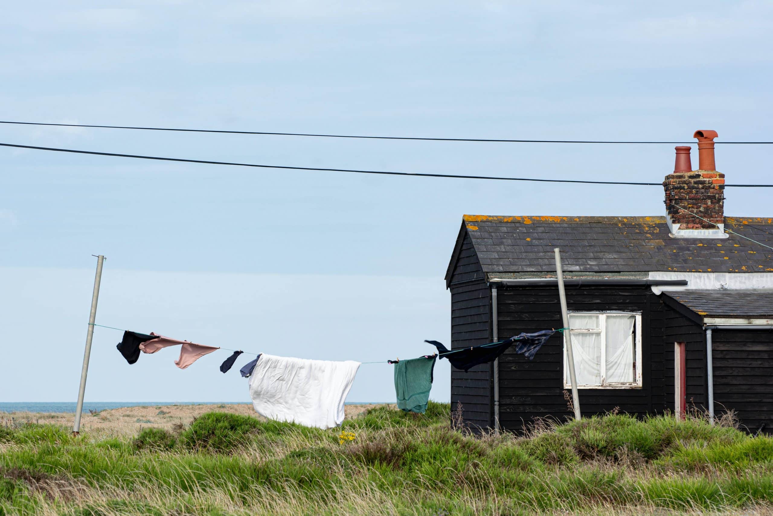 poteau corde à linge